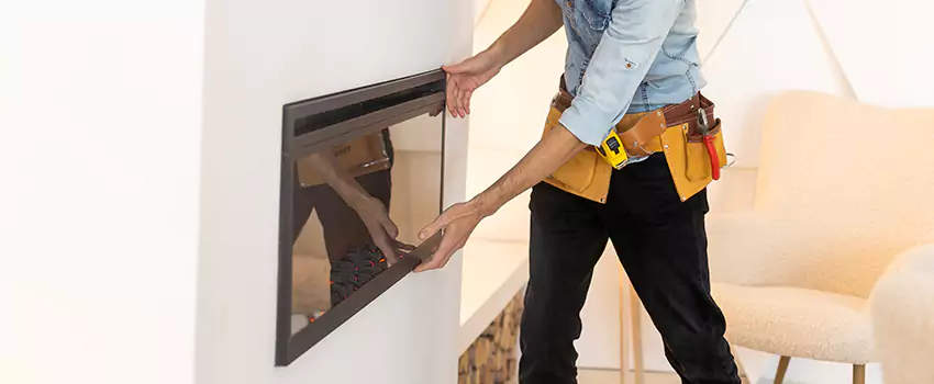 Metal Fireplace Installation in Petaluma, California