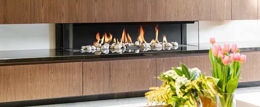 Double-height Fireplace Design Refurbishment in Petaluma, California